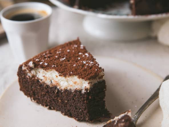Gâteau chocolat et noix de coco