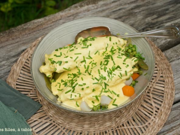 Navarin de lotte et légumes de printemps