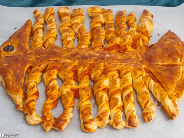 Poisson feuilleté au pesto de poivron... Pour le 1er avril ?