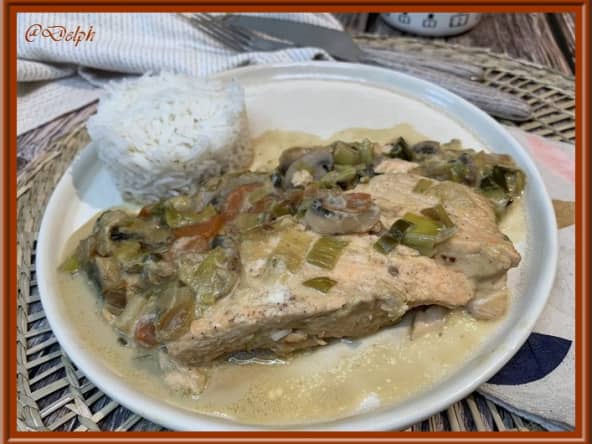 Blanquette de saumon au lait de coco