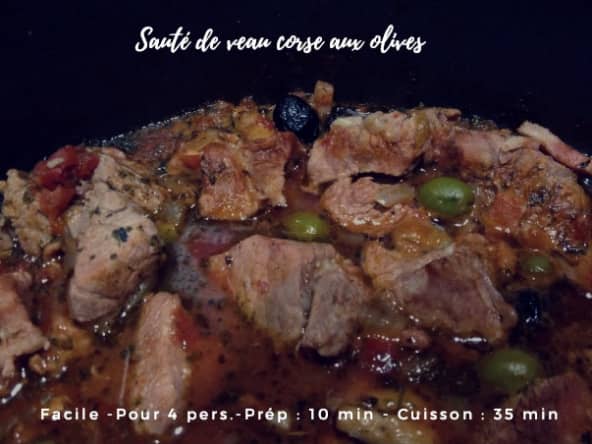 Sauté de veau corse aux olives et nepeta