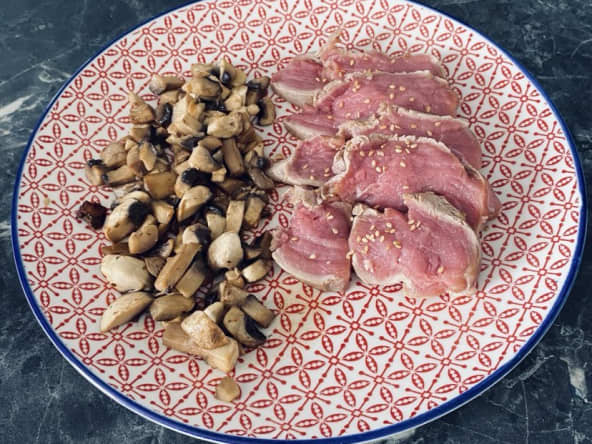 Tataki de veau à l'asiatique