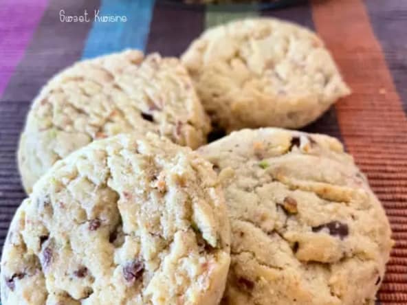 Les cookies pistaches et chocolat au lait