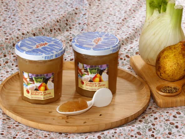 Confiture de poires et fenouil