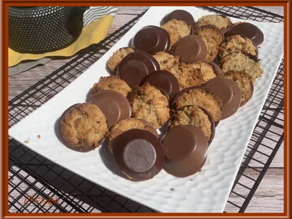 Palets chocolatés aux flocons d’avoine et amande