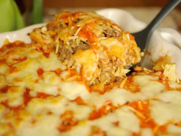 Gratin de viande hachée aux légumes