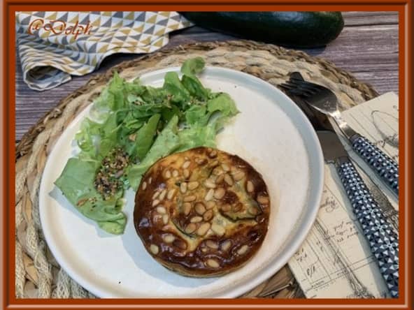 Clafoutis de courgette, chorizo et parmesan