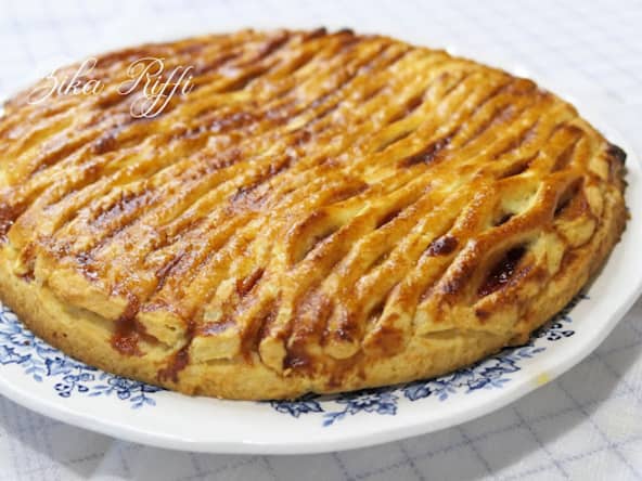 Tarte à la confiture de fraises aux pommes