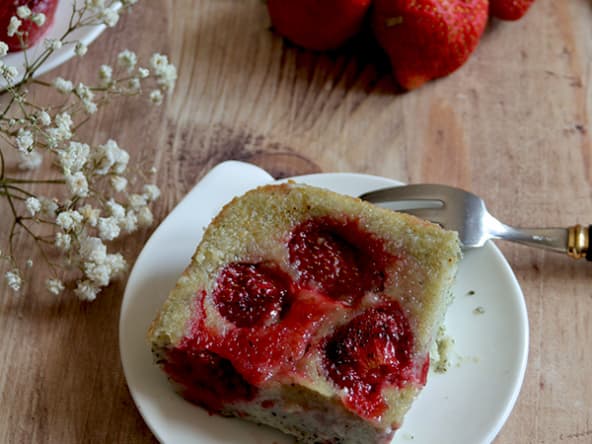 Le clafoutis aux fraises spécial allergiques sans gluten ni lait ni oeufs