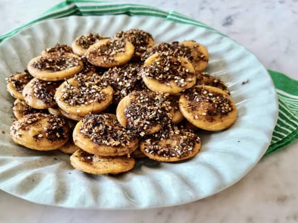 Galettes libanaises au zaatar et huile d'olive
