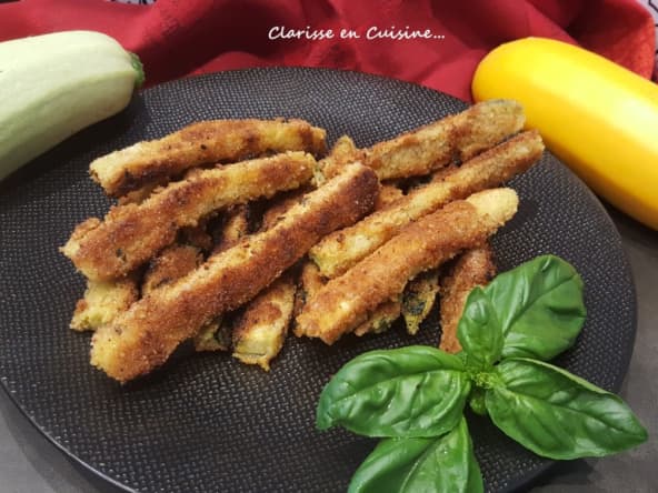 Bâtonnets de courgette panés