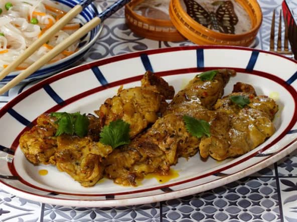 Araignées de porc, marinade à la Thaï