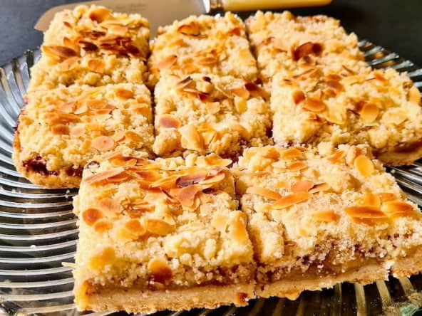 irrésistibles petits carrés aux pommes façon crumble