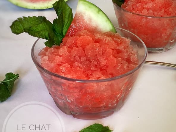 Granité de pastèque à la menthe : une recette extrêmement rafraîchissante