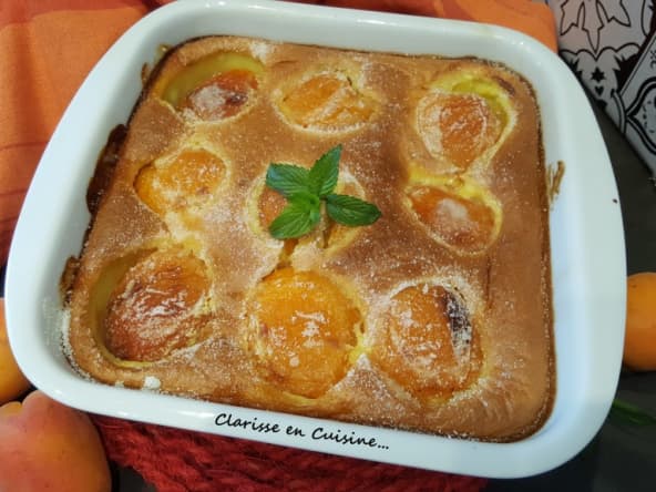 Clafoutis aux abricots au lait d'amande