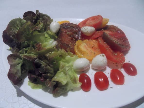 Salade colorée aux 3 tomates et à l’estragon