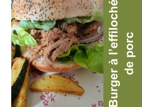 Burger à l'effiloché de porc