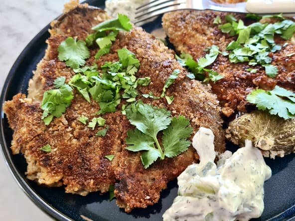 Aubergines comme un Schnitzel