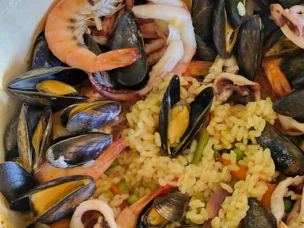 Riz aux fruits de mer