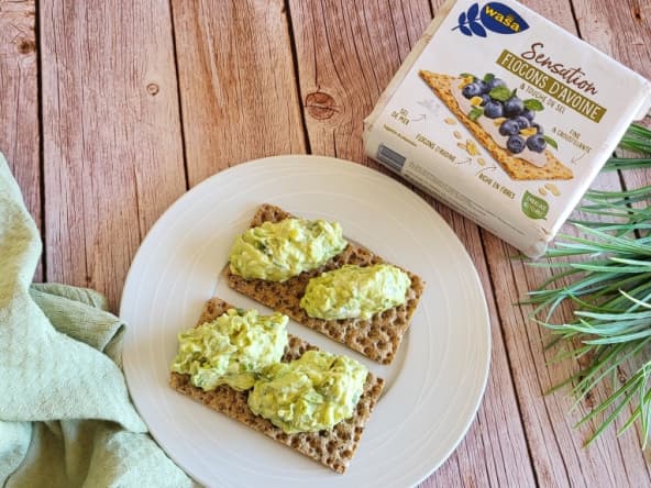 Tartines Wasa oeuf avocat