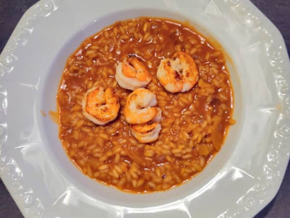 Risotto à la bisque de crevettes