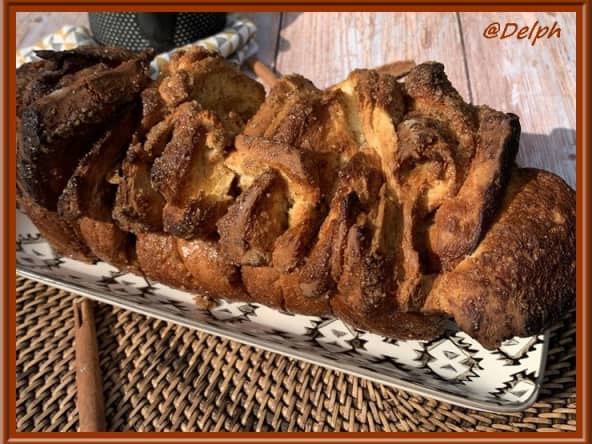 Brioche à effeuiller à la cannelle un must pour le goûter