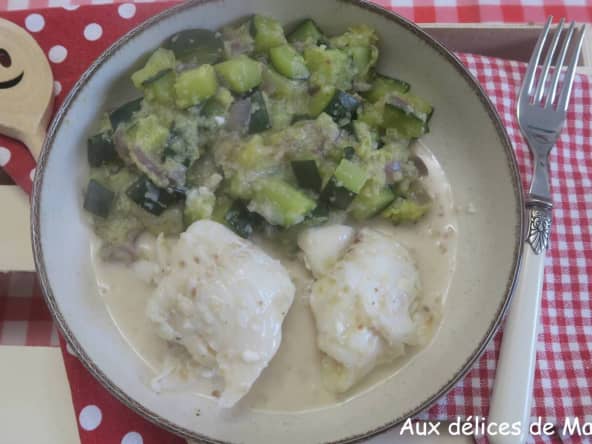 Filet de merlan et sa sauce au chèvre