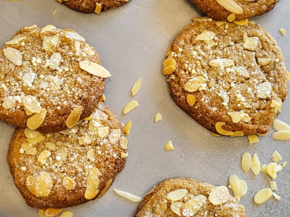 Cookies croissant aux amandes