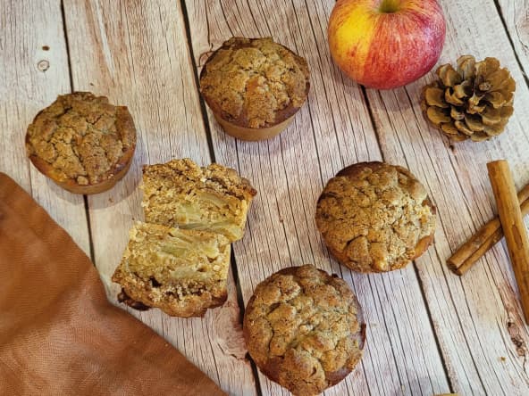 Muffins aux pommes et cannelle