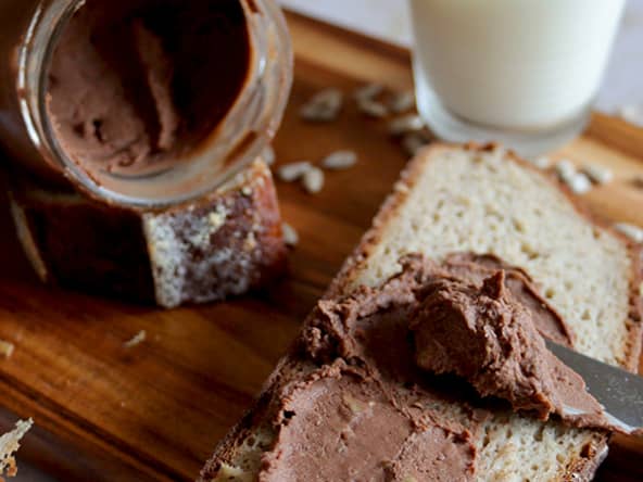 Pâte à tartiner haricots blancs sans gluten lait œufs