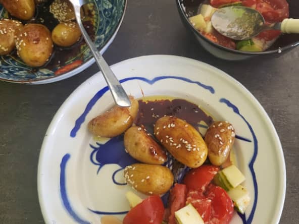 Pommes de terre rissolées à la Coréenne