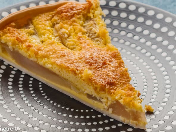 Tarte aux poires et noix de coco