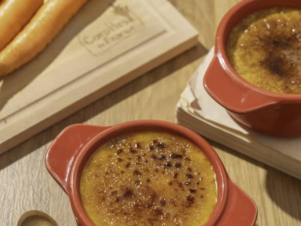 Crème brûlée à la carotte