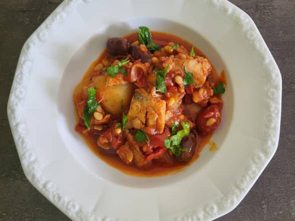 "Baccalà alla genovese" : Morue salée à la génoise