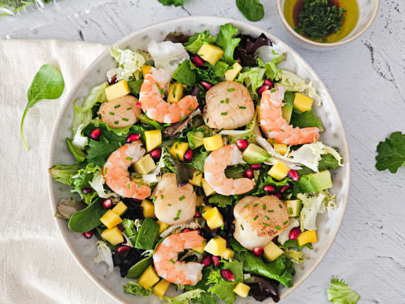 Salade festive de la mer