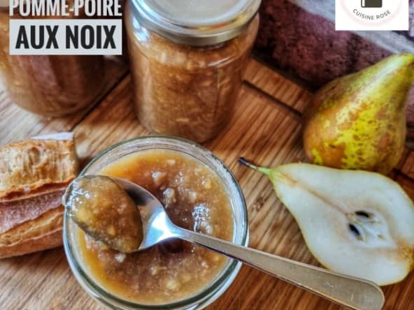 Confiture de pommes et poires aux noix, au Companion