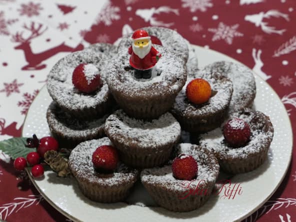 Muffins fondants café, chocolat, vanille et arbouses