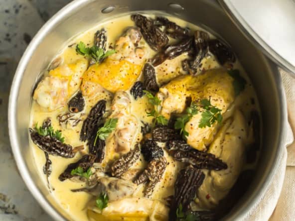 Poulet au vin jaune et morilles de Paul Bocuse