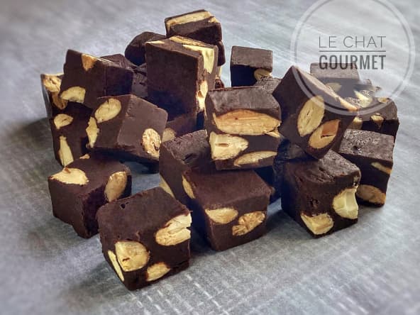 Fudges au chocolat noir et amandes