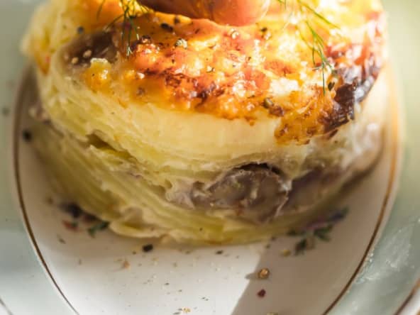 Gratin dauphinois aux marrons Philippe Etchebest