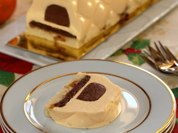Bûche orange chocolat