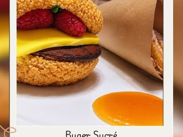 Burger sucré Chocolat Framboise