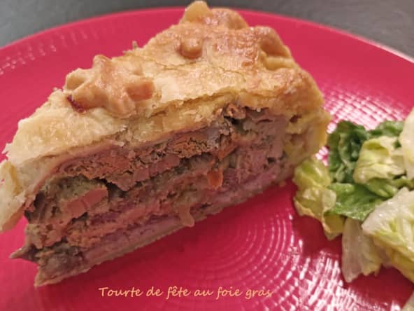 Tourte de fête au foie gras