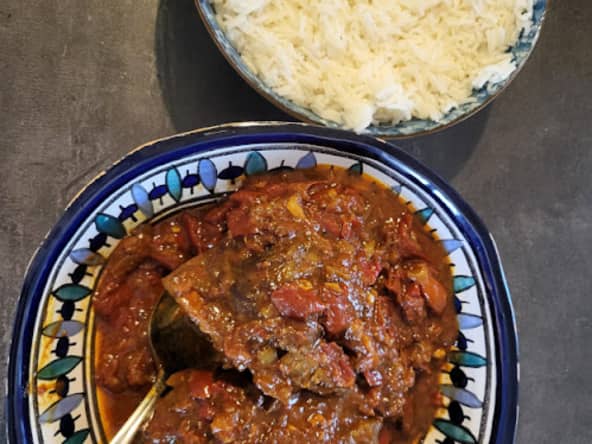 Joues de porc Vindaloo