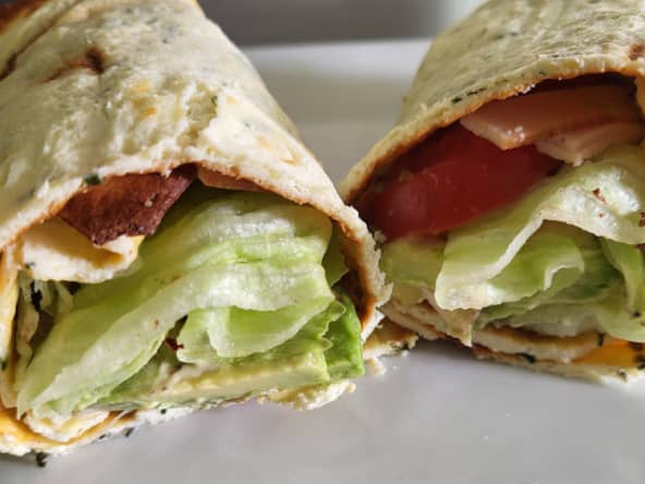 Pain plat low carb à base de ricotta