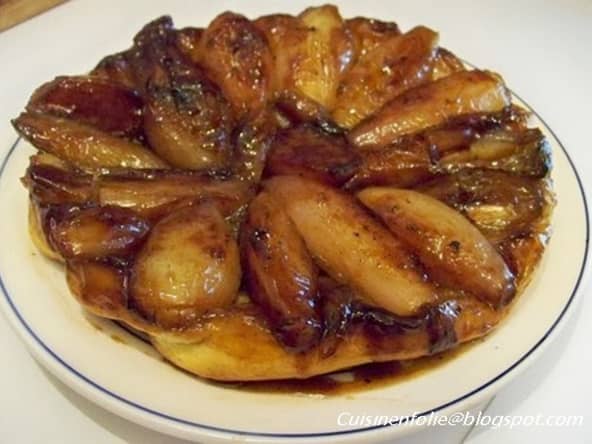 Tatin d'échalotes