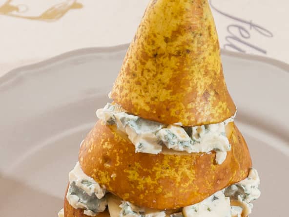 Poire farcie à la fourme d’Ambert