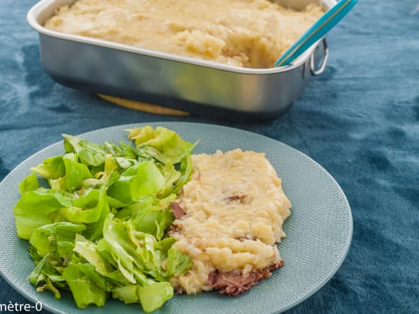Gratin de canard au céleri rave et pommes de terre
