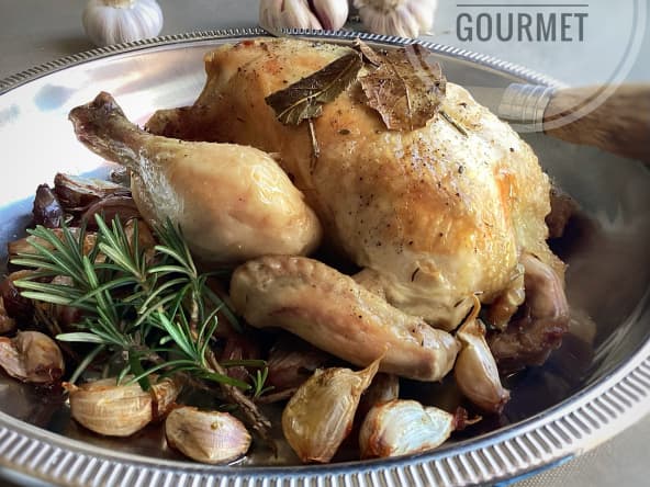 Poulet aux 40 gousses d’ail