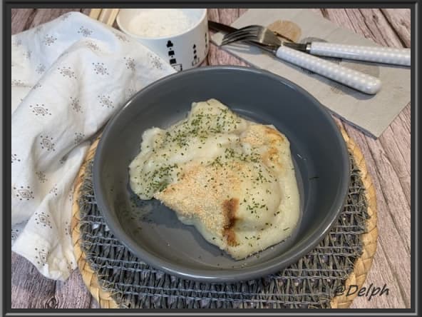 Parmentier de topinambours au cabillaud